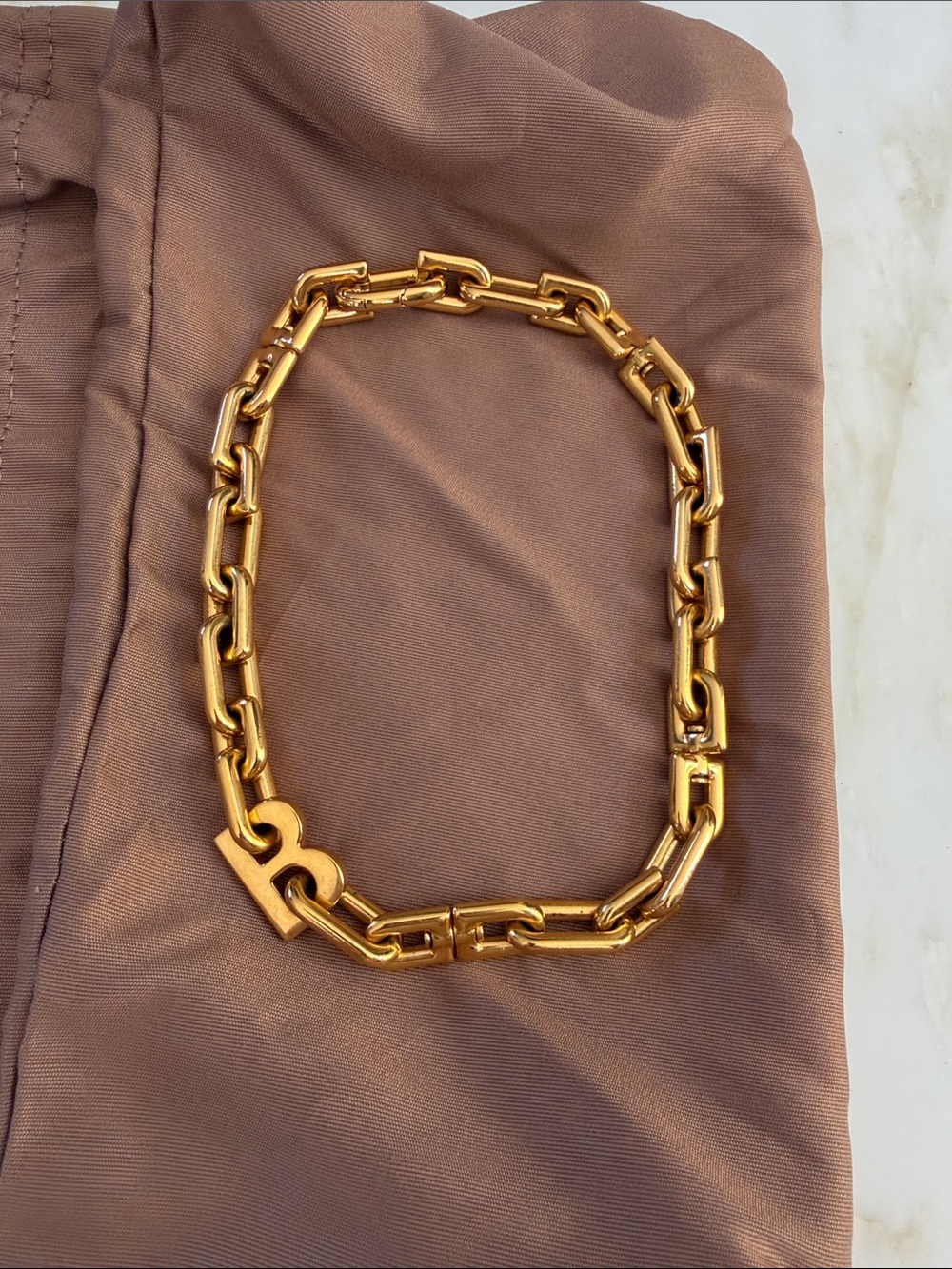 Balenciaga Gold Chain Link Necklace